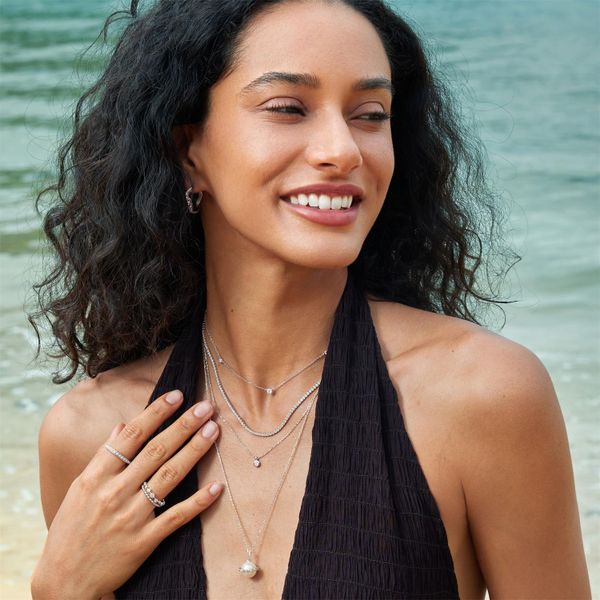 Ania Haie Silver Classic Tennis Necklace Image 2 Peter & Co. Jewelers Avon Lake, OH