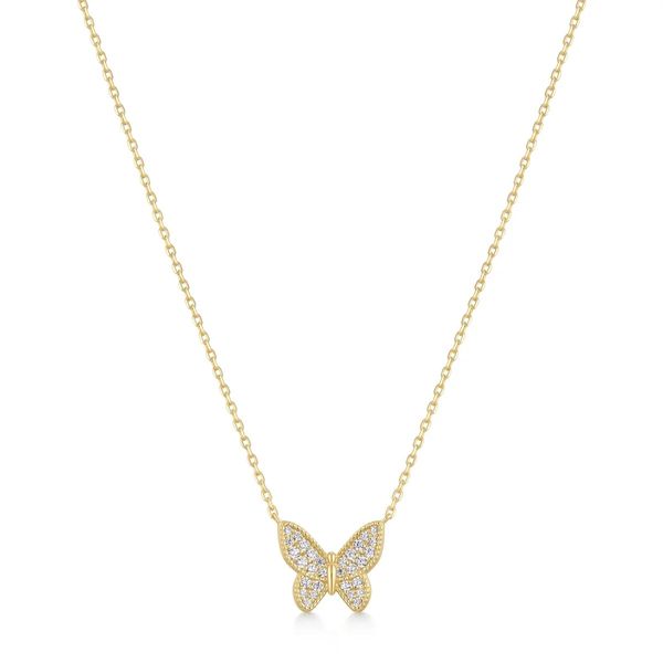Ania Haie Gold Butterfly Pavé Necklace Peter & Co. Jewelers Avon Lake, OH