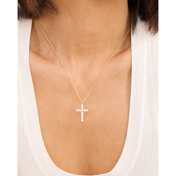 Melinda Maria “Oh She Fancy” Small Cross Pendant Image 2 Peter & Co. Jewelers Avon Lake, OH