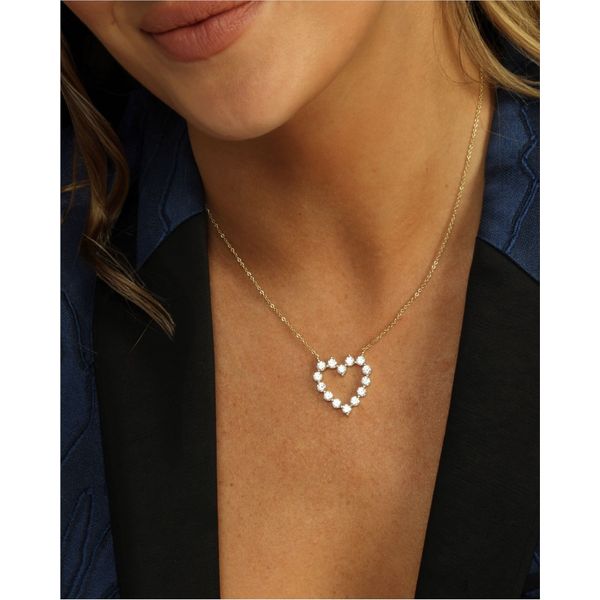 Melinda Maria She's an Icon Small Heart Necklace Image 4 Peter & Co. Jewelers Avon Lake, OH