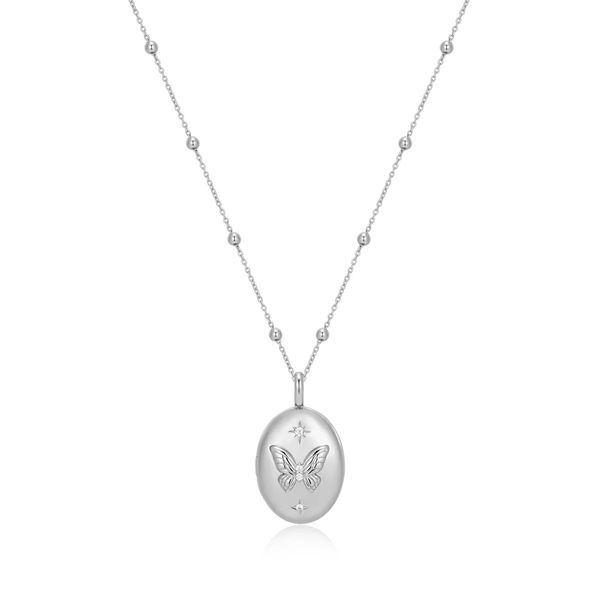 Ania Haie Silver Butterfly Locket Necklace Peter & Co. Jewelers Avon Lake, OH