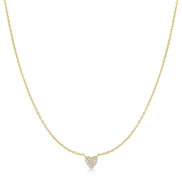 Ania Haie Gold Pavé Heart Necklace Peter & Co. Jewelers Avon Lake, OH
