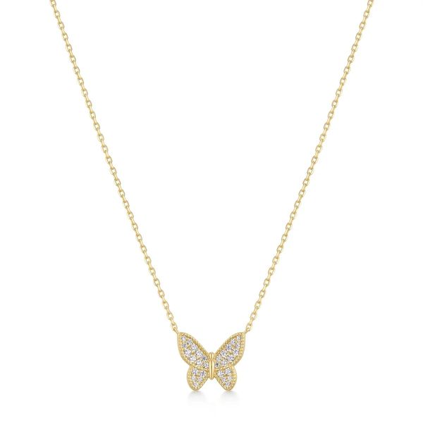 Ania Haie Gold Butterfly Pavé Necklace Peter & Co. Jewelers Avon Lake, OH