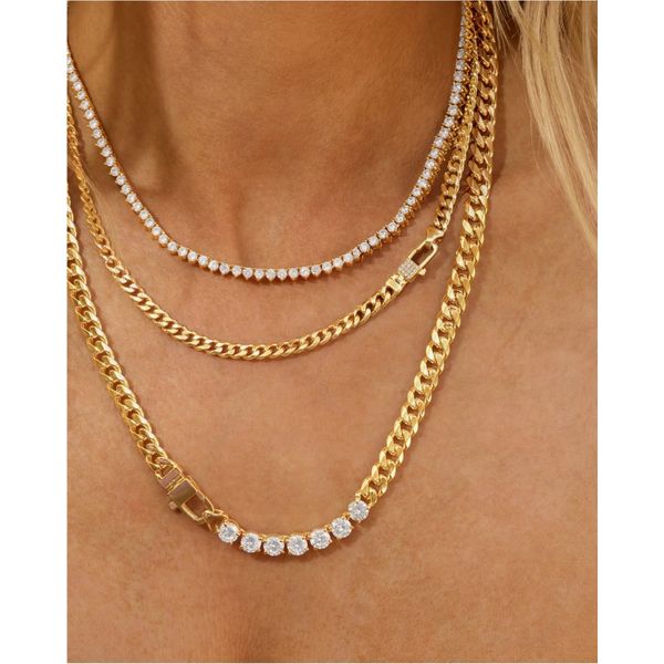 Melinda Maria Julian Pavé Lock Necklace 5mm Image 5 Peter & Co. Jewelers Avon Lake, OH