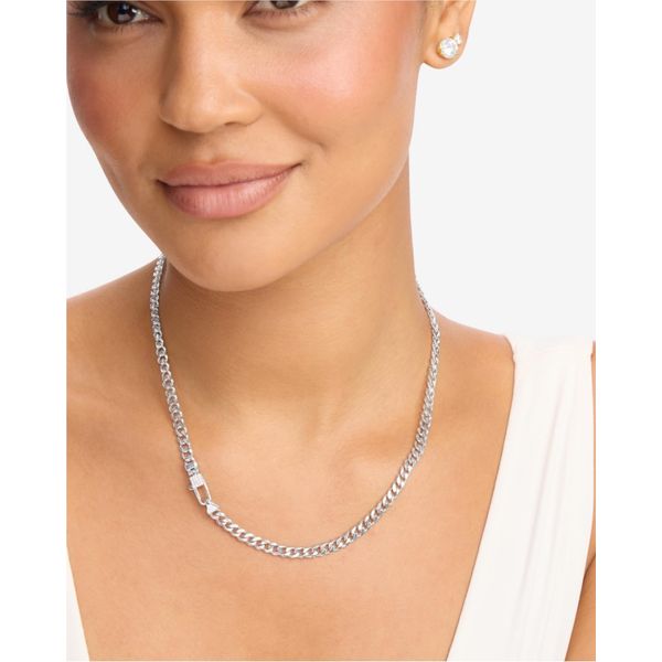 Melinda Maria Julian Pavé Lock Necklace 5mm Image 2 Peter & Co. Jewelers Avon Lake, OH