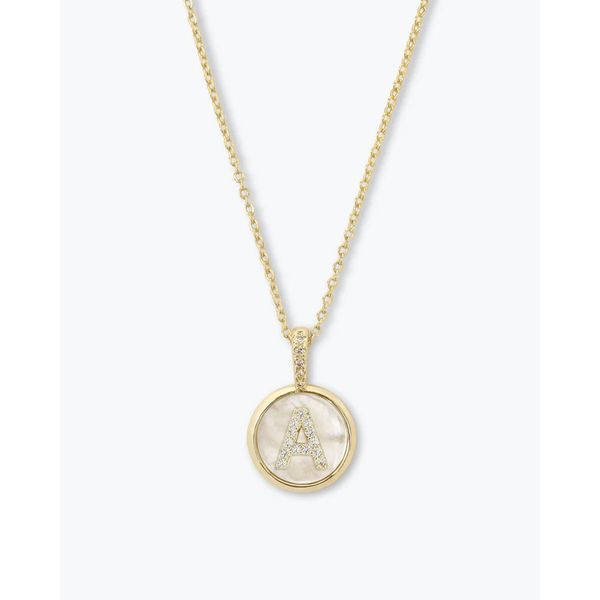 Melinda Maria Love Letters Medallion Necklace 
