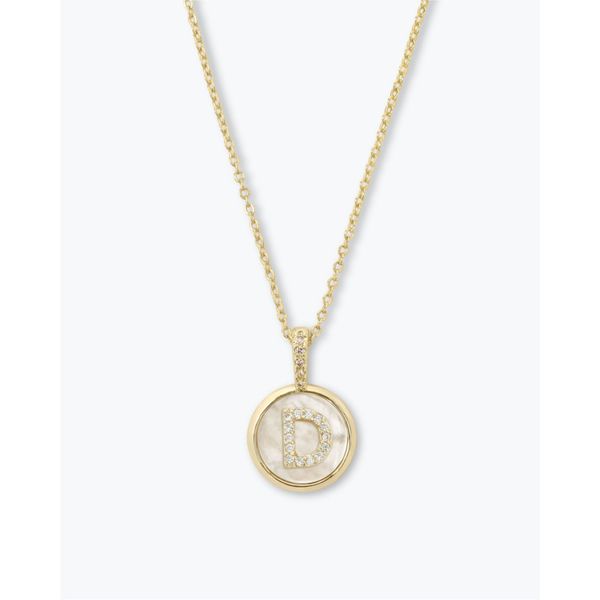 Melinda Maria Love Letters Medallion Necklace 