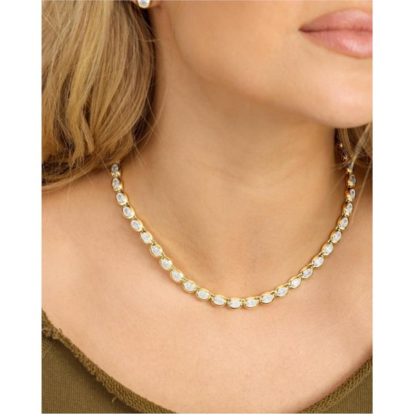 Melinda Maria She's a Boss Tennis Necklace 18