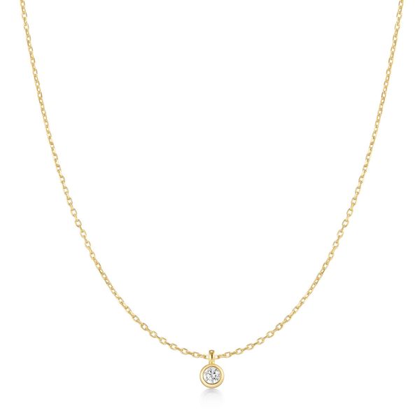 Ania Haie Gold Classic Bezel-Set Solitaire Necklace Peter & Co. Jewelers Avon Lake, OH
