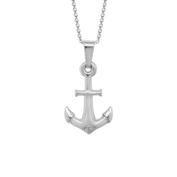 Sterling Silver Anchor Necklace Peter & Co. Jewelers Avon Lake, OH
