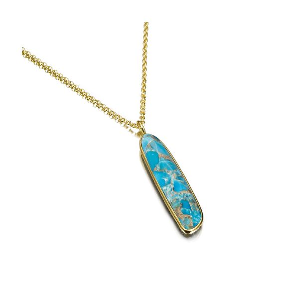 Jorge Revilla Atlas Collection Turquoise Necklace Peter & Co. Jewelers Avon Lake, OH