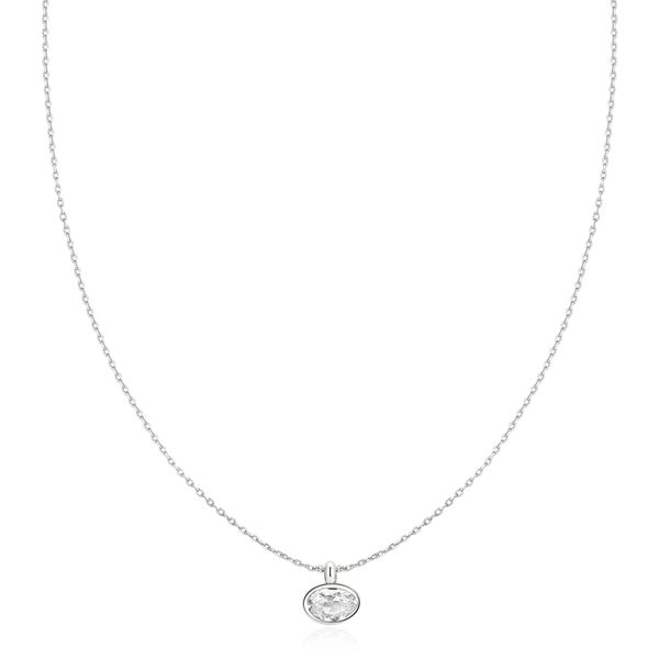 Ania Haie Silver Bezel Organic Pebble Necklace Peter & Co. Jewelers Avon Lake, OH