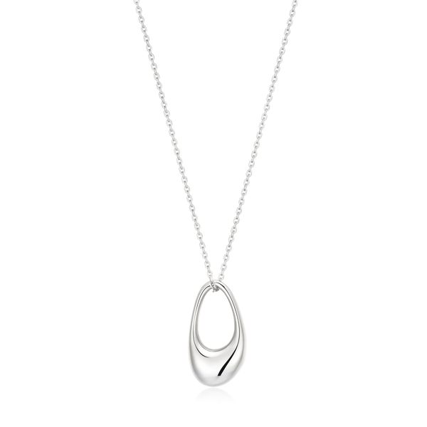 Ania Haie Silver Hollow Organic Pebble Necklace Peter & Co. Jewelers Avon Lake, OH