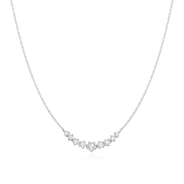 Ania Haie Silver Graduated Pavé Arc Necklace Peter & Co. Jewelers Avon Lake, OH