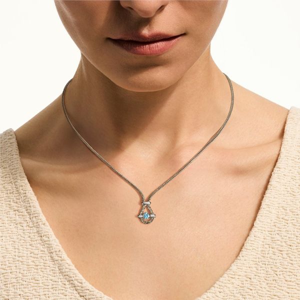 John Hardy Icon Necklace, Swiss Blue Topaz Image 4 Peter & Co. Jewelers Avon Lake, OH