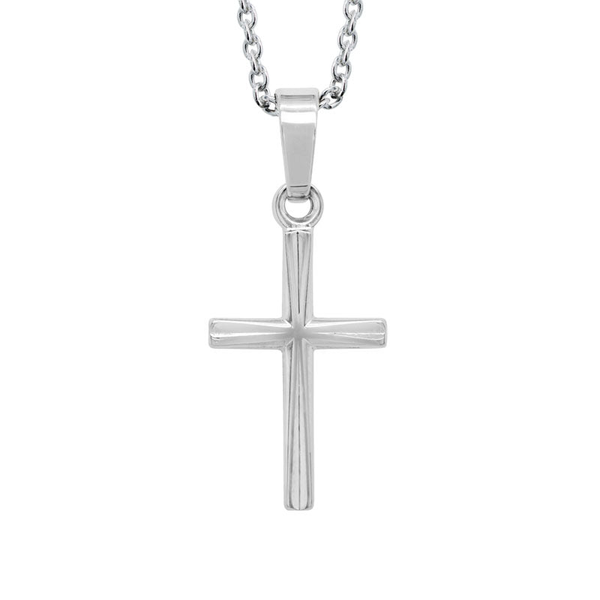 Contoured Cross Necklace Peter & Co. Jewelers Avon Lake, OH