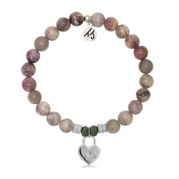 Love Lock Pink Tourmaline Bead Bracelet Peter & Co. Jewelers Avon Lake, OH