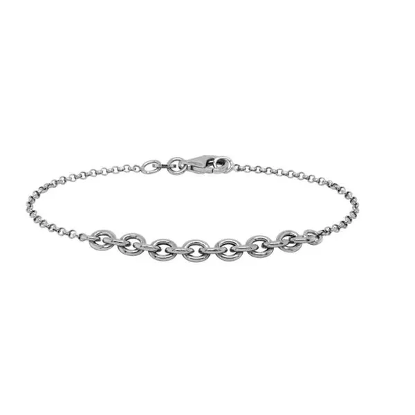 Silver Mixed Cable Link Bracelet Peter & Co. Jewelers Avon Lake, OH
