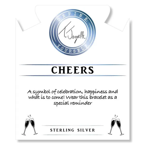 Cheers Charm Earth Jasper Bead Bracelet Image 2 Peter & Co. Jewelers Avon Lake, OH