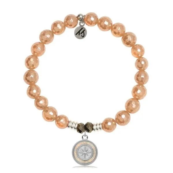 North Star/White Opal Champagne Agate Bead Bracelet Peter & Co. Jewelers Avon Lake, OH