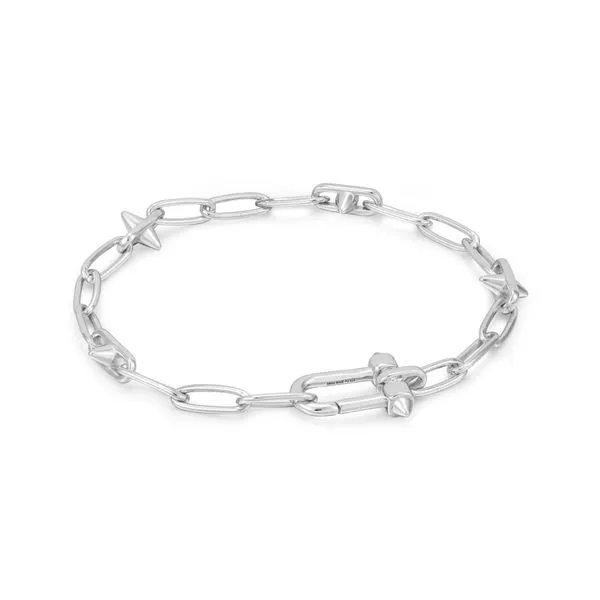 Ania Haie Silver Stud Link Charm Bracelet Peter & Co. Jewelers Avon Lake, OH