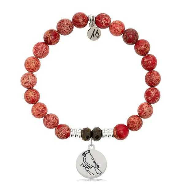 Cardinal Red Jasper Bead Bracelet Peter & Co. Jewelers Avon Lake, OH
