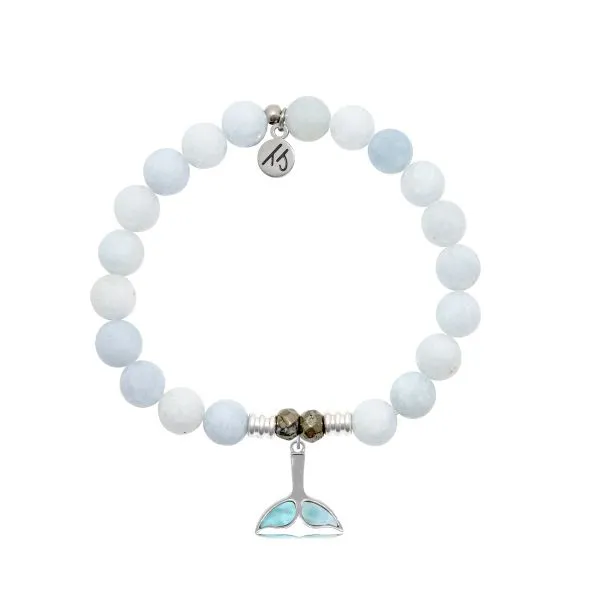 Larimar Whale Tail Celestine Bead Bracelet Peter & Co. Jewelers Avon Lake, OH