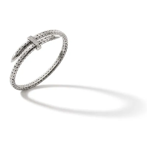John Hardy Spear Pavé Flex Cuff Image 4 Peter & Co. Jewelers Avon Lake, OH