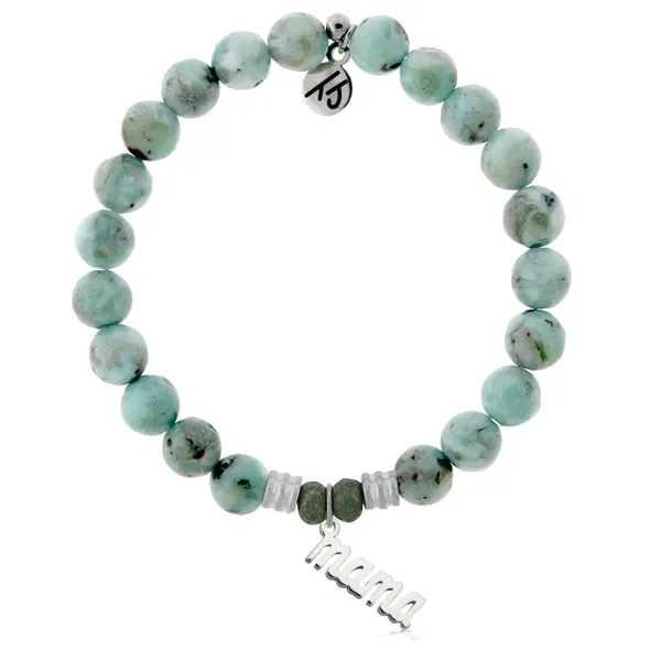 Mama Larimar Bead Bracelet Peter & Co. Jewelers Avon Lake, OH