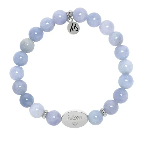 Mom Sky Blue Jade Bead Bracelet Peter & Co. Jewelers Avon Lake, OH