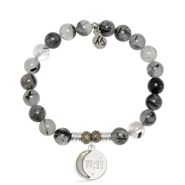 11:11 Charm Rutilated Quartz Bead Bracelet Peter & Co. Jewelers Avon Lake, OH