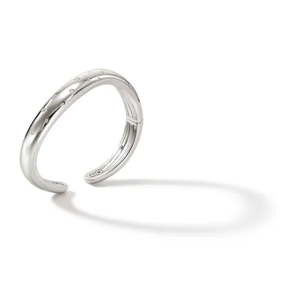 John Hardy Surf Diamond Kick Cuff Bracelet Image 2 Peter & Co. Jewelers Avon Lake, OH
