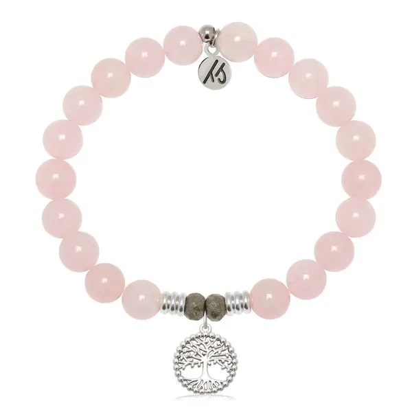 Family Tree Rose Quartz Bead Bracelet Peter & Co. Jewelers Avon Lake, OH