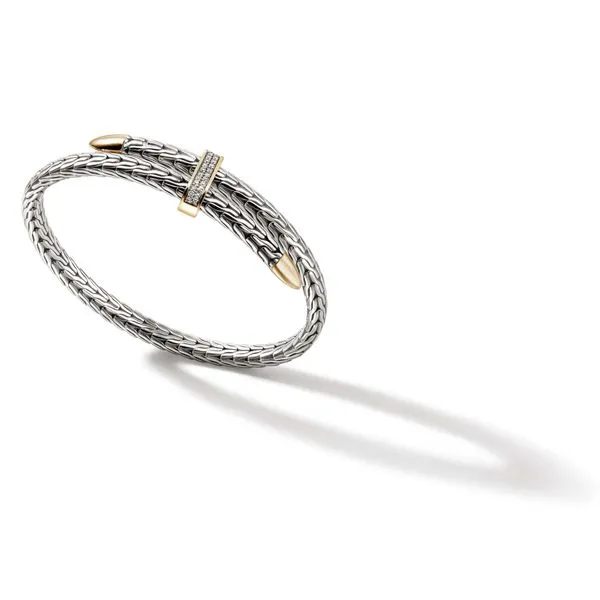 John Hardy Spear Pavé Flex Cuff Image 4 Peter & Co. Jewelers Avon Lake, OH