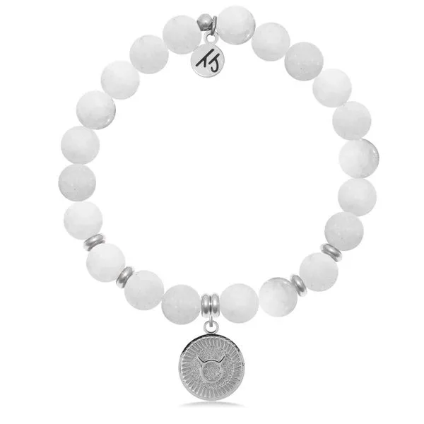 Zodiac Collection- Taurus White Moonstone Bead Bracelet Peter & Co. Jewelers Avon Lake, OH