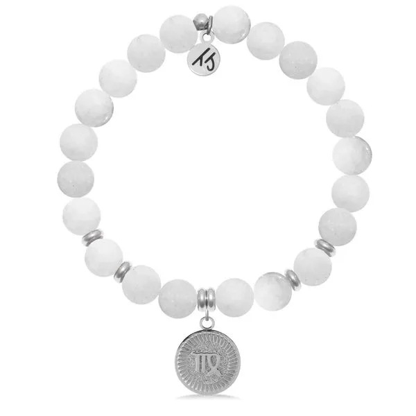Zodiac Collection- Virgo White Moonstone Bead Bracelet Peter & Co. Jewelers Avon Lake, OH