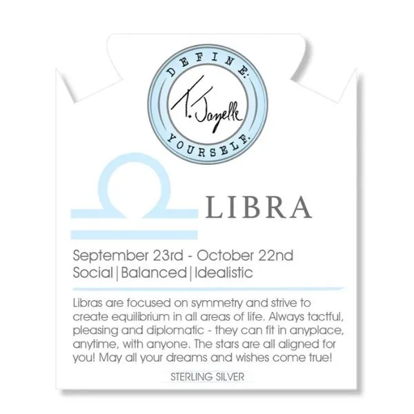 Zodiac Collection- Libra White Moonstone Bead Bracelet Image 2 Peter & Co. Jewelers Avon Lake, OH