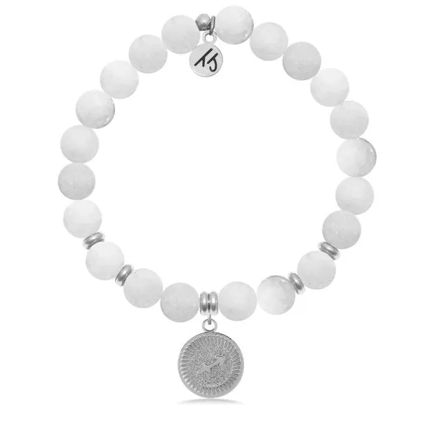 Zodiac Collection- Sagittarius White Moonstone Bead Bracelet Peter & Co. Jewelers Avon Lake, OH