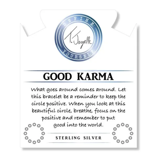 Good Karma Silver Obsidian Bead Bracelet Image 2 Peter & Co. Jewelers Avon Lake, OH