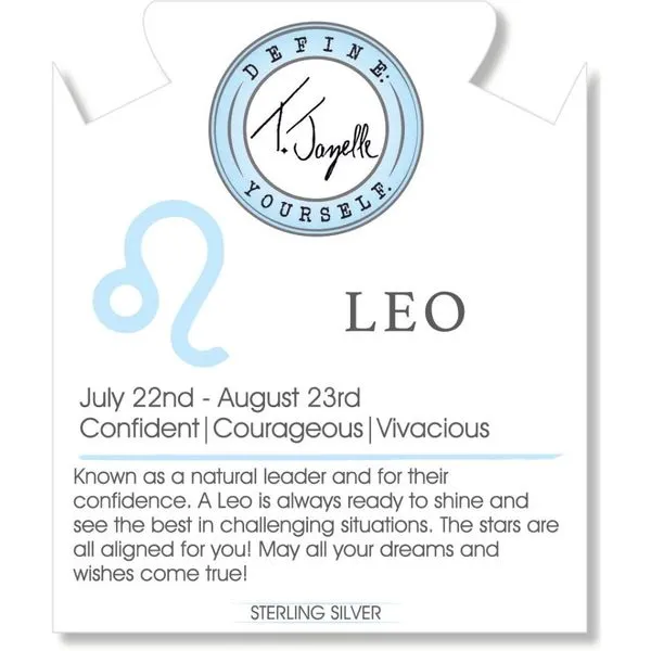 Zodiac Collection- Leo Faceted Moonstone Bead Bracelet Image 2 Peter & Co. Jewelers Avon Lake, OH