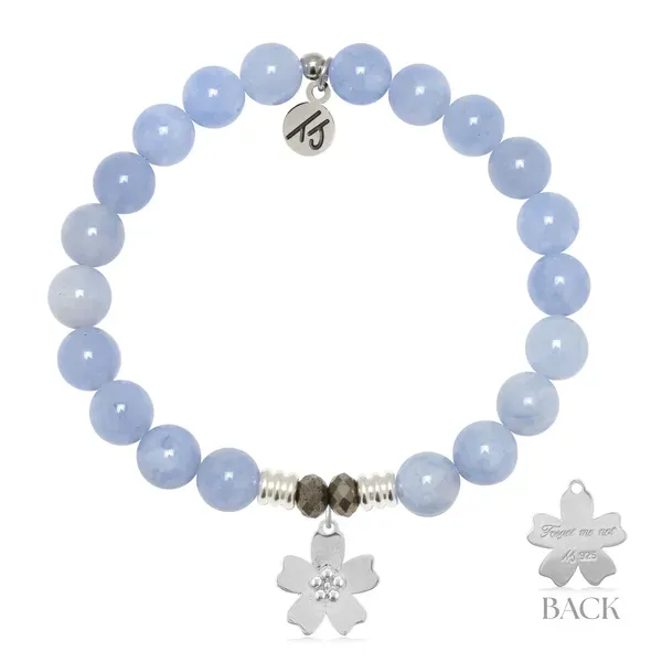 Forget Me Knot Sky Blue Jade Bead Bracelet Peter & Co. Jewelers Avon Lake, OH