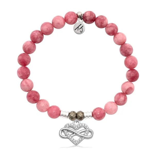 Endless Love Pink Jade Bead Bracelet Peter & Co. Jewelers Avon Lake, OH