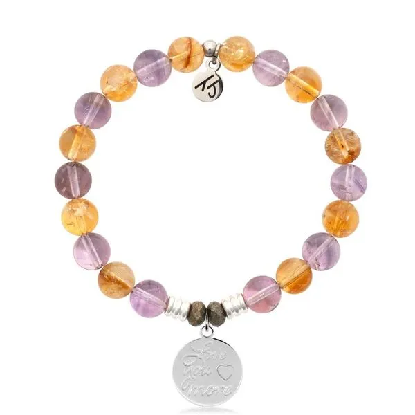 Love You More Amethyst/Citrine Bead Bracelet Peter & Co. Jewelers Avon Lake, OH