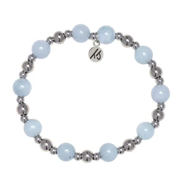 Day By Day Blue Aquamarine Bead Bracelet Peter & Co. Jewelers Avon Lake, OH