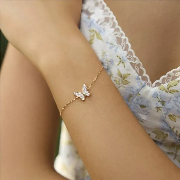Ania Haie Gold Butterfly Pavé Bracelet Image 3 Peter & Co. Jewelers Avon Lake, OH