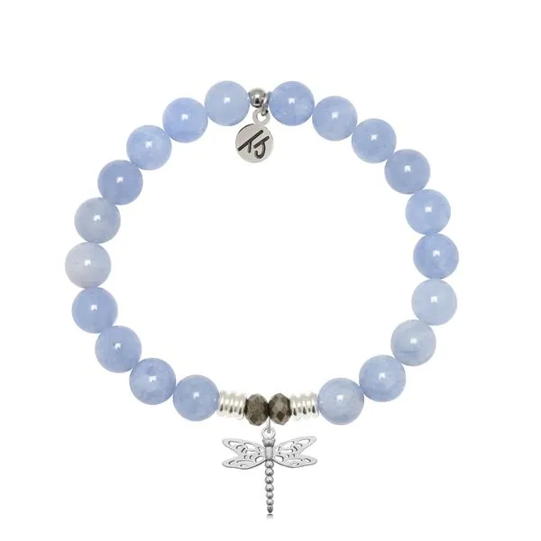 Dragonfly Sky Blue Jade Bead Bracelet Peter & Co. Jewelers Avon Lake, OH