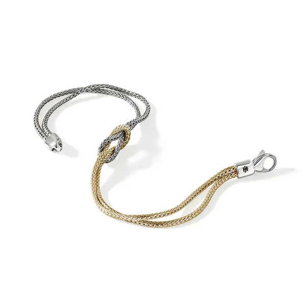 John Hardy Two-Tone Love Knot Bracelet- 1.8mm Image 3 Peter & Co. Jewelers Avon Lake, OH