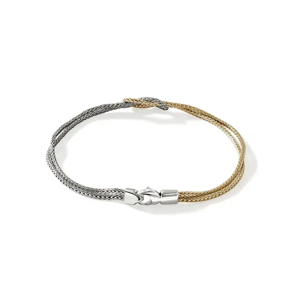 John Hardy Two-Tone Love Knot Bracelet- 1.8mm Image 4 Peter & Co. Jewelers Avon Lake, OH