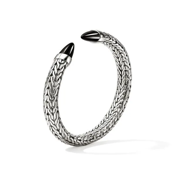 John Hardy Spear 50 Flex Cuff with Black Onyx Image 3 Peter & Co. Jewelers Avon Lake, OH