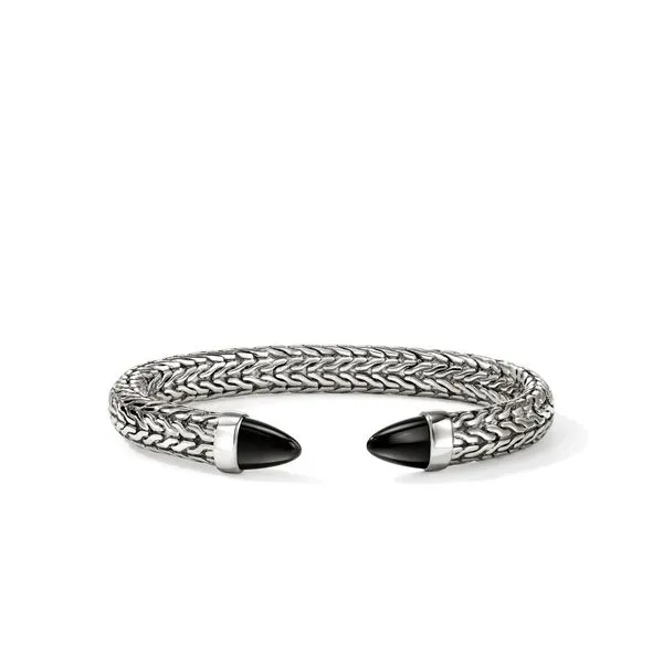 John Hardy Spear 50 Flex Cuff with Black Onyx Peter & Co. Jewelers Avon Lake, OH